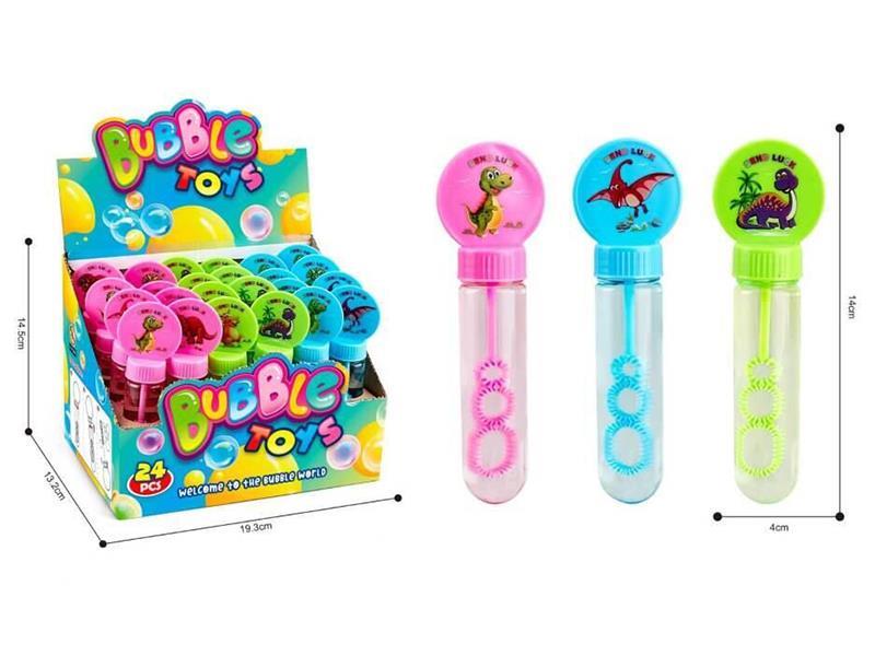 Cartoon Dinosaur Bubble Sticks 24pcs