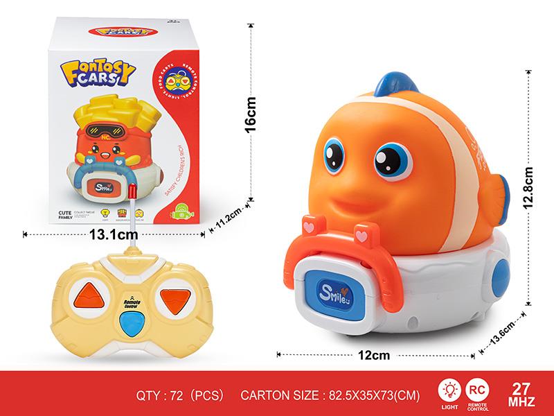 27Mhz 2-Channel Remote Control Vinyl Clownfish Car(With Lights)
