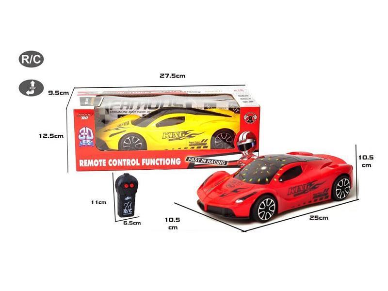 1:18 2-Channel Remote Control Racing Car With 3D Lights
