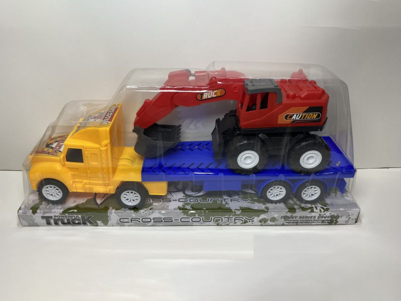 Inertial Flatbed Trailer Sliding Excavator