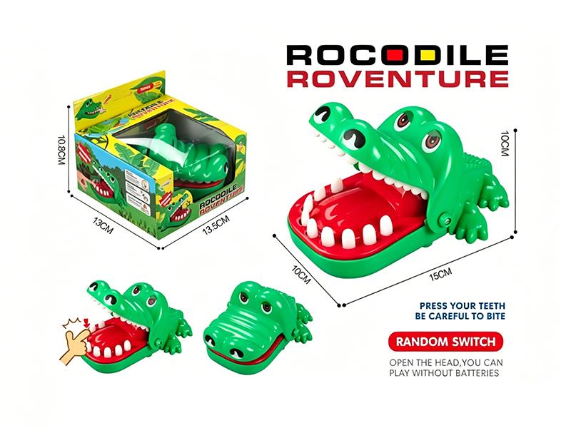Hand-Biting Crocodile, Dark Green
