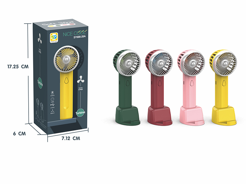 Handheld Electric Fan With Phone Stand