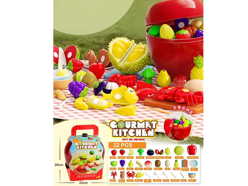 Cutting Fruits And Seafood Set 32pcs