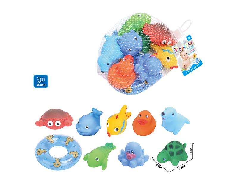 Cute Animals Kids Bath Toy Set