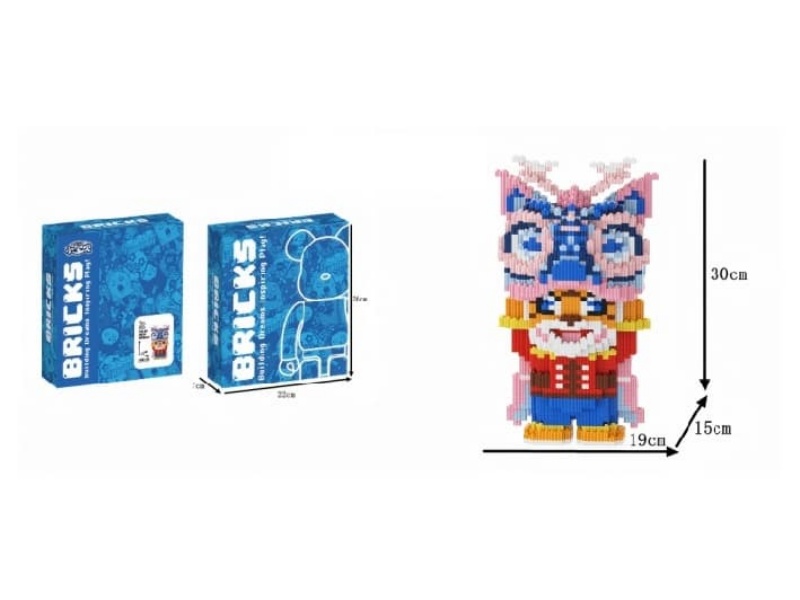 Pink Tigress Building Blocks 2893Pcs