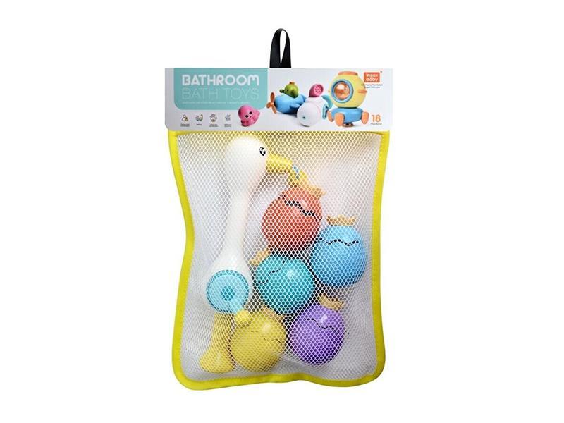 Bath Toys Egret Bird Fishing Set