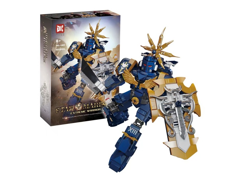 Extreme Warrior - Blue Building Block Puzzle Assembly Toy 603 Pieces +