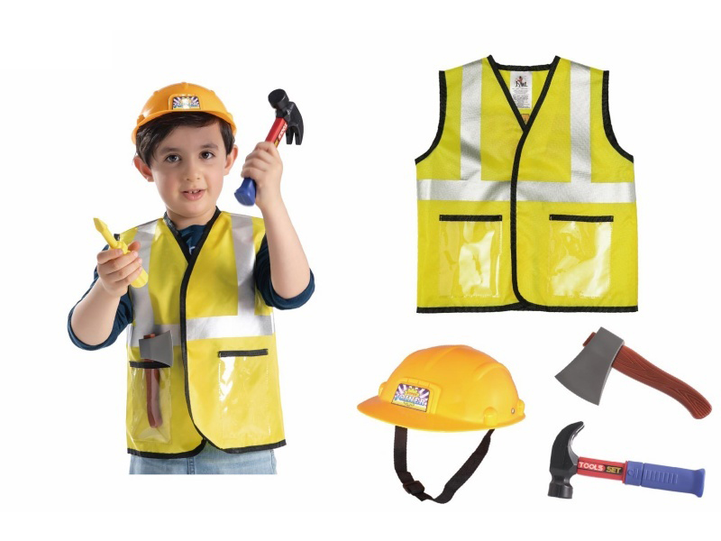 Engineering Jacket + Plastic Cap Cosplay Costume