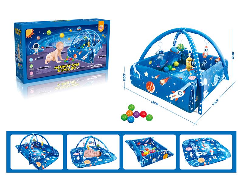 Space Theme Baby Ball Pit Play Mat