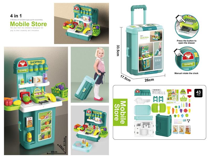 4 In 1 Mobile Store Luggage Case 43pcs