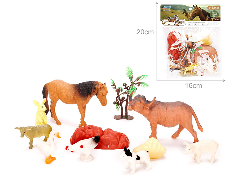 PVC Animals Model 10pcs