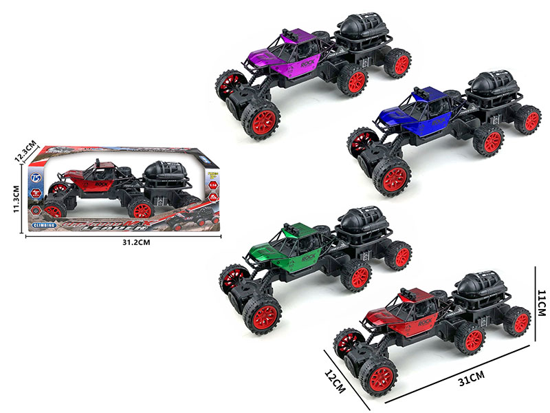 Friction 6 Wheel Climbing Vehicle