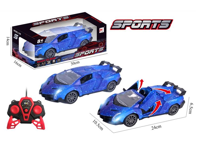 27Mhz 5-Channel Remote Control One Key Door Opening Simulation Car(Not Including Batteries)