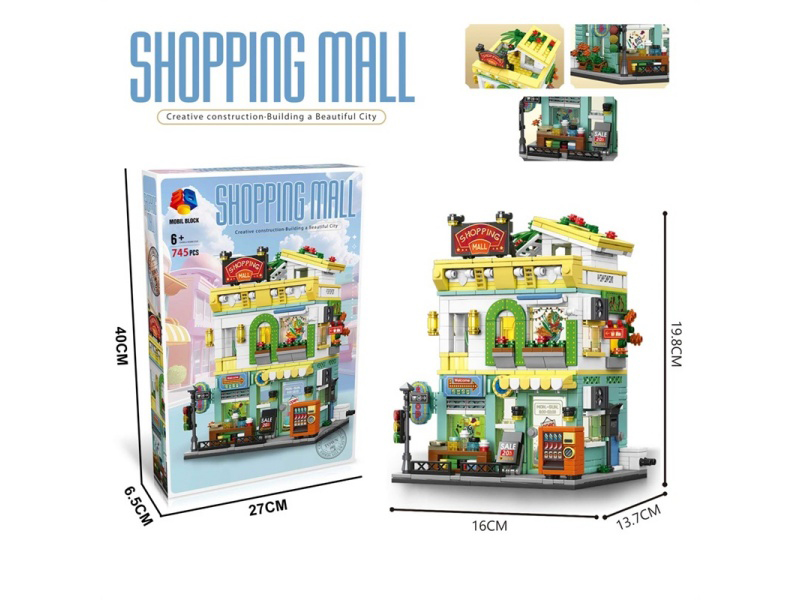 Diy Building Block Shopping Mall