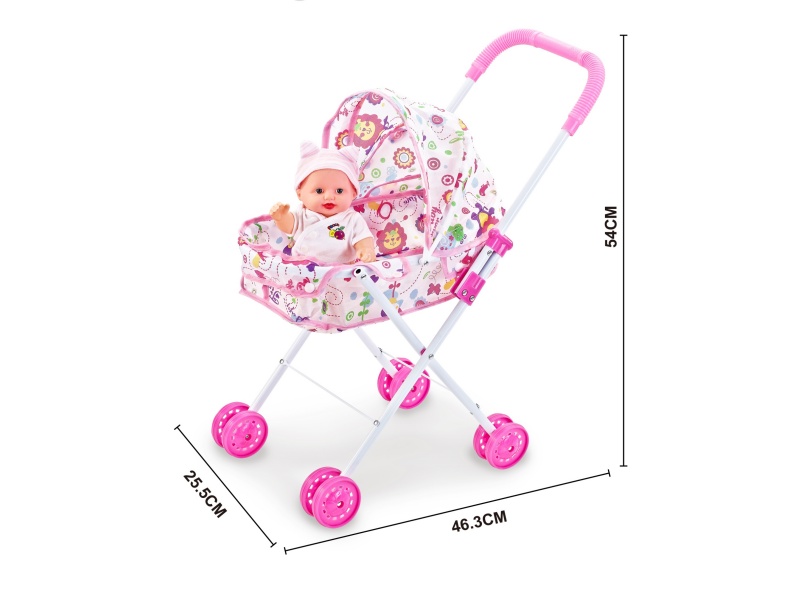 An Iron Trolley With A 10-Inch Musical Empty Body Doll