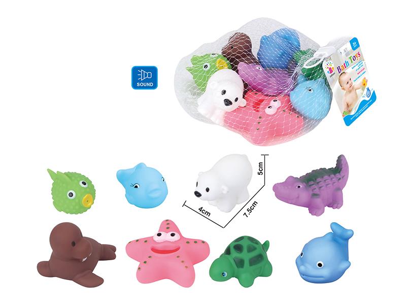 Cute Animals Kids Bath Toy Set