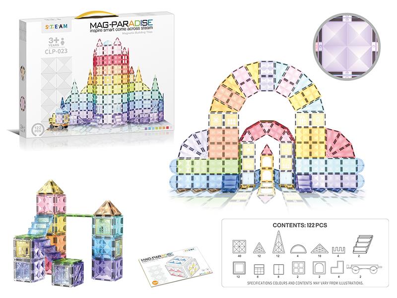 Magnetic Building Blocks 122pcs
