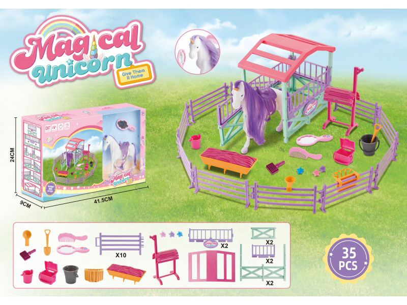 The Scene Of The Flocking Unicorn'S Stable