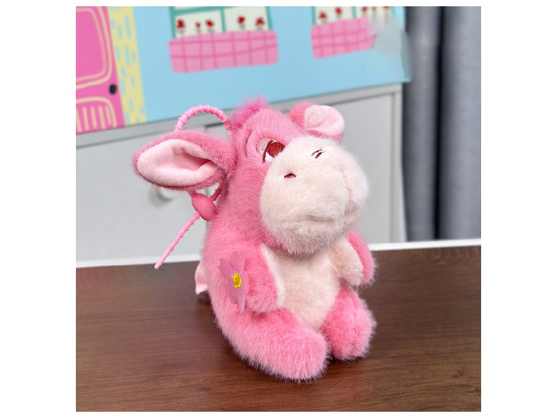 Flower Flower Little Pink Donkey Pendant (Silicone Rope)