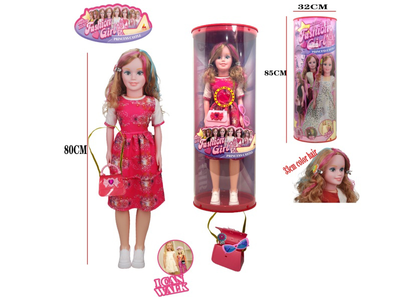 80cm Fashion And Walking Doll With Music(2xAG3 Batteries)