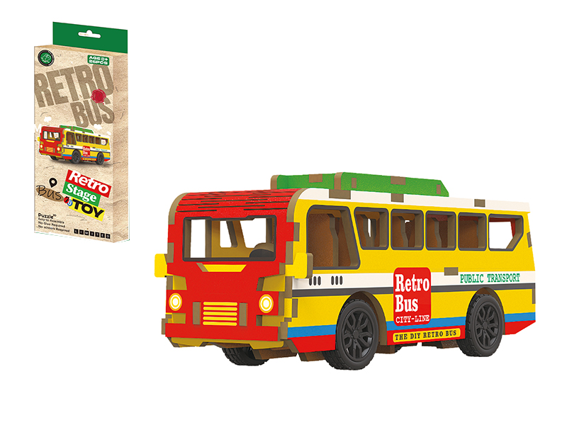 DIY Wooden Pull Back Bus