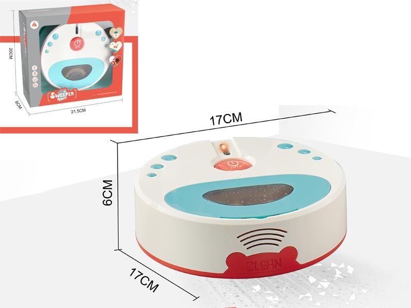 B/O Go And Bump Small Household Appliance Floor Sweeper With Light