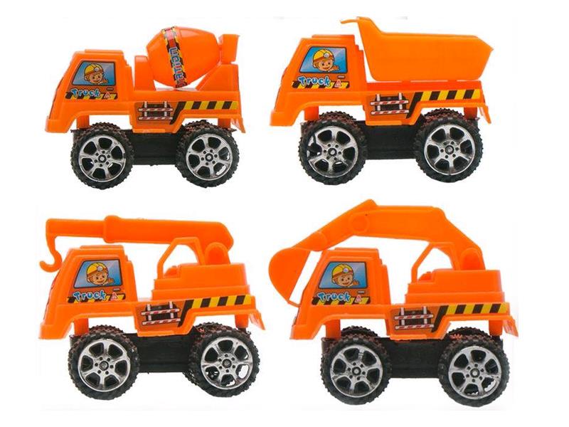 Pull Back Engineering Truck 2pcs