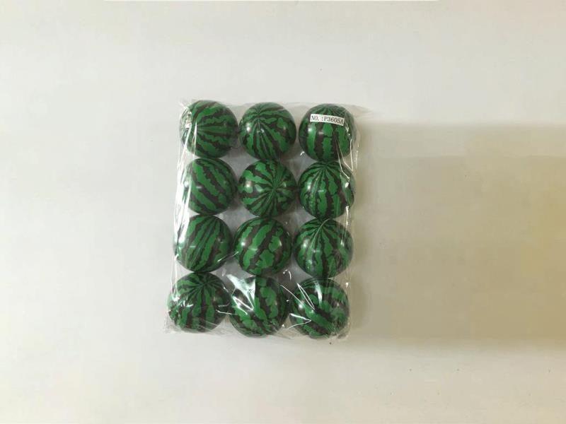 Twelve 6.3CM Watermelon PU Balls