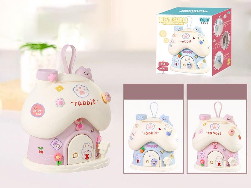 Mushroom House Piggy Bank