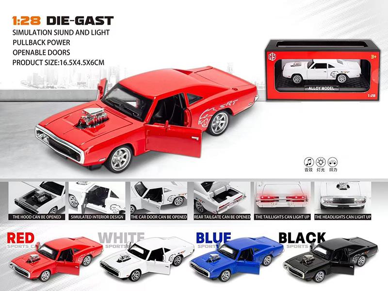 1:28 Pull Back Alloy Car