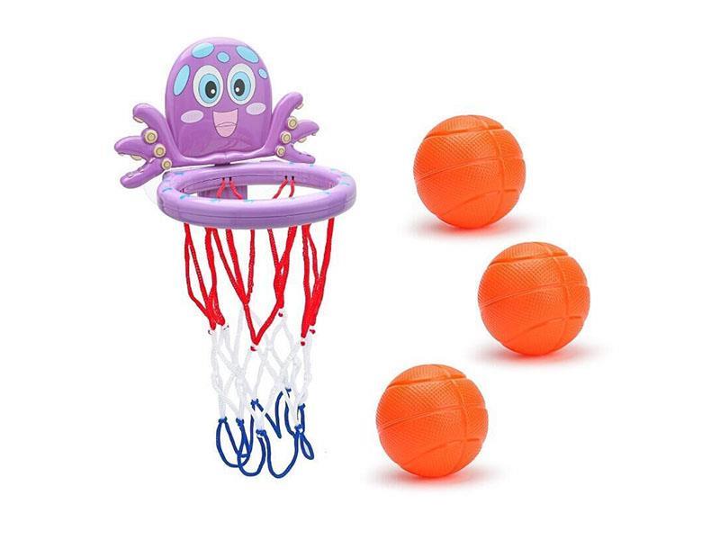 Bathroom Basketball Toys With 3 Balls