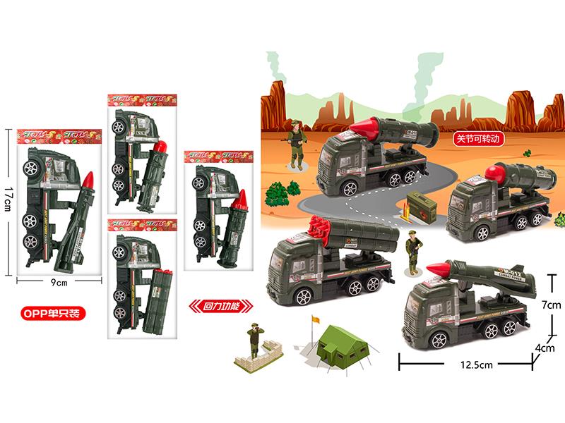 Pull Back Military Truck 1pcs
