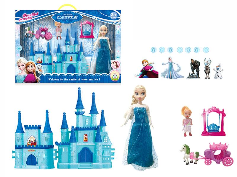 Frozen Castle + Doll, Carriage
