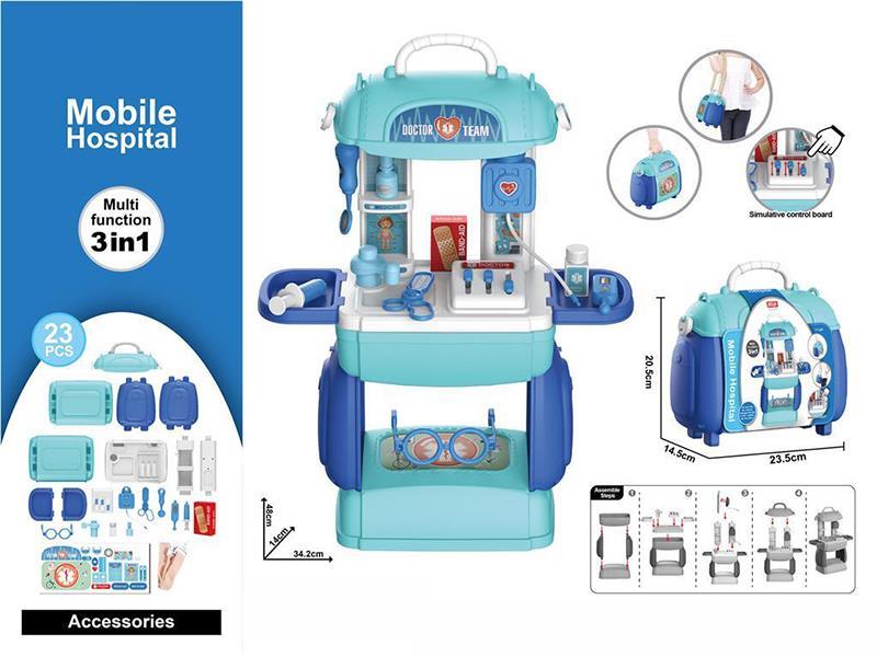3 In 1 Doctor Set Cross-Body Bag 23pcs