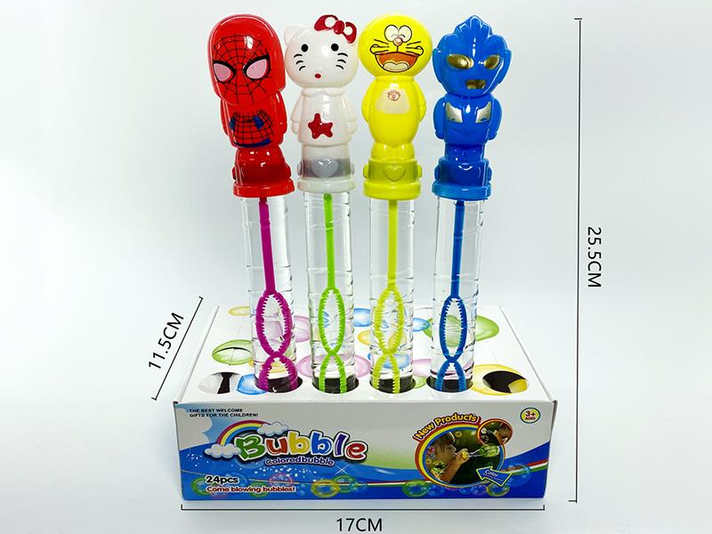 Spider-Man/Doraemon/Hello Kitty/Ultraman Bubble Sticks 24pcs