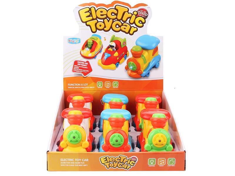 Cartoon Train(B/O Light And Music) 6 PCS/Box