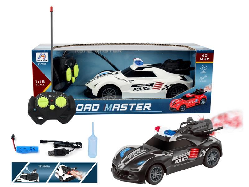 1:18 5CH R/C Spray Police Car