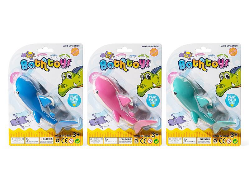 Wind Up Swimming Shark With BB Whistle