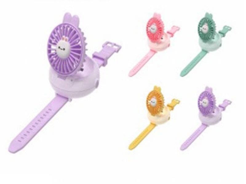 USB Charging Cute Rabbit Watch Fan