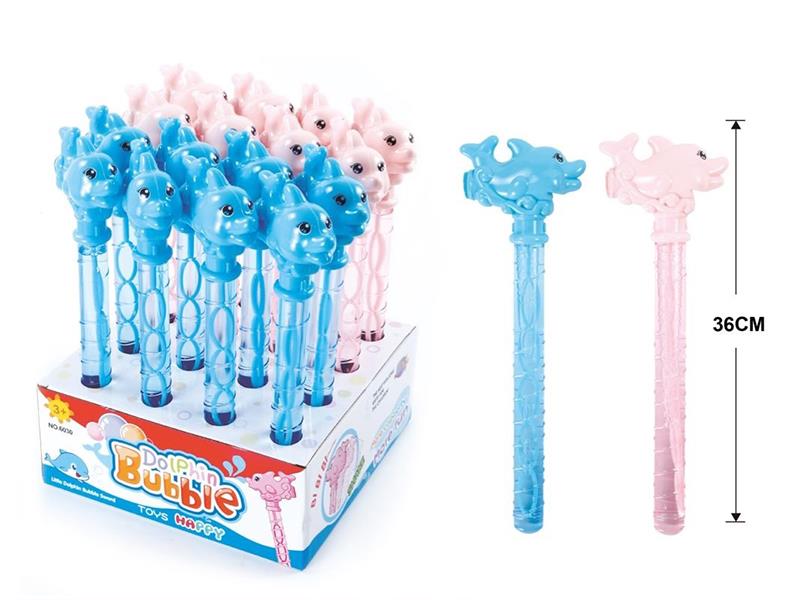 Dolphin Bubble Stick With Whistle 16PCS