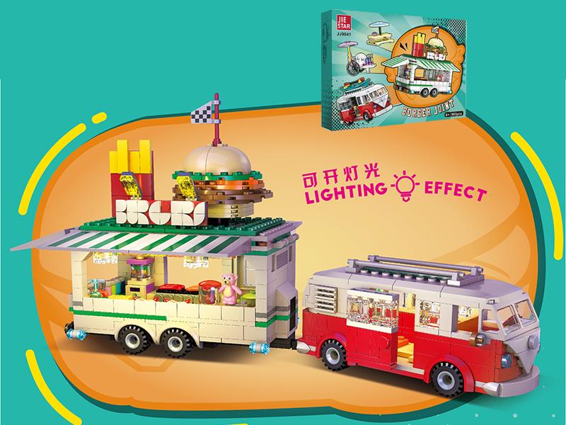 Burger Car Building Blocks 883pcs