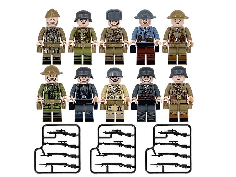 World War II Soldiers Building Blocks Figures Toys