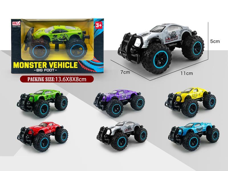 1:43 Slide Alloy Off-Road Bigfoot Vehicle