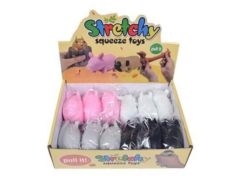 Four-Color Piggy Stretchy Squeeze Toys