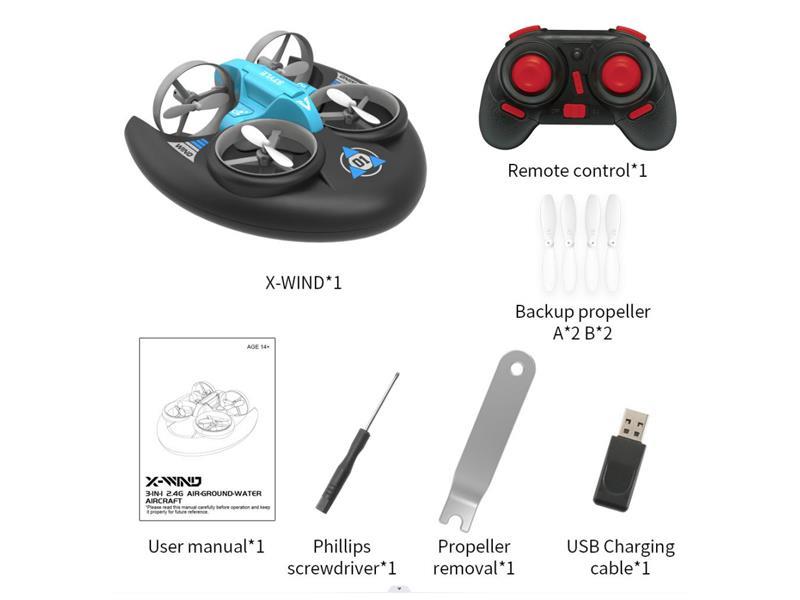 R/C Water, Land And Air Three In One Uav