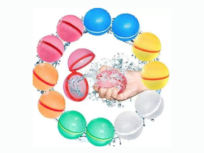 Magnetic Suction Silicone Water Ball Rapid Water Filling Balloon, Water Splashing, Water Fighting, Water Bursting Balloon