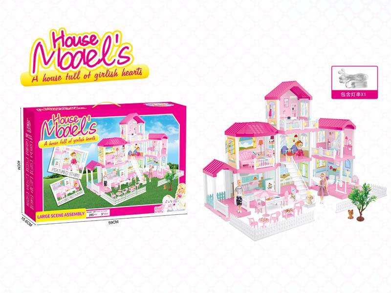 DIY Assembly Villa 285PCS