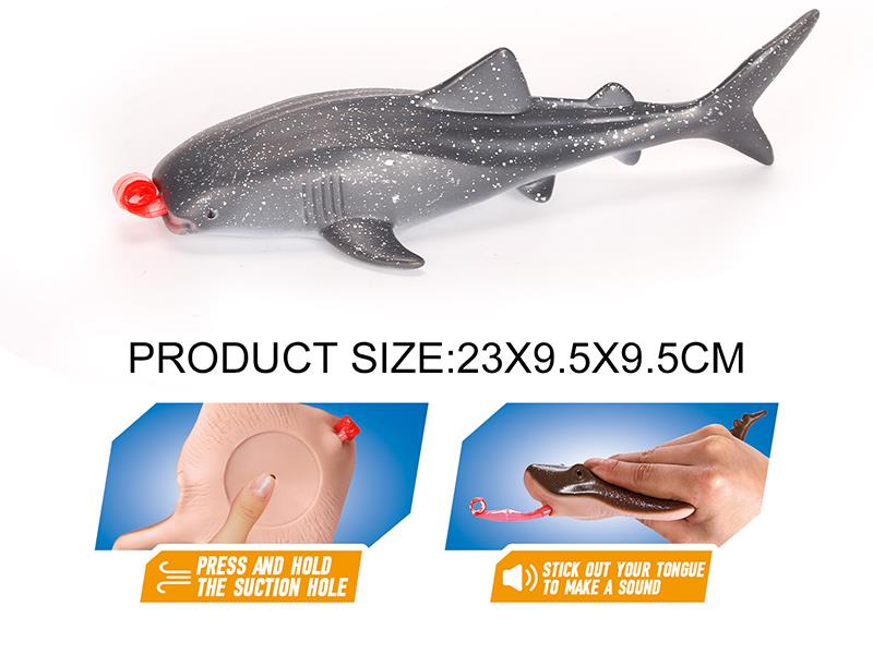 Vinyl Model Whale Shark(Pinch And Out Tongue)