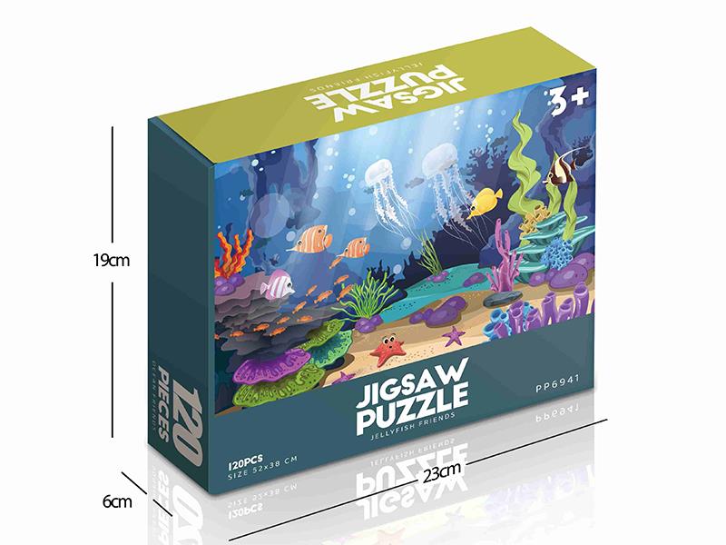 120pcs Jigsaw Puzzle - Jellyfish Friends