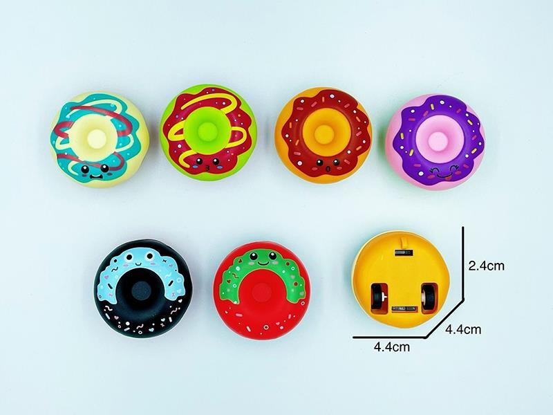 Pull Back  Car Doughnut Toy(6  Expressions)
